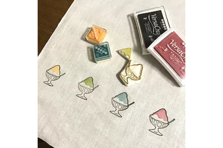 消しゴムはんこ捺すだけワークショップ